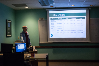 training room with projector